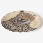 Assiettes En Carton Yawning Cheetah (Angle)