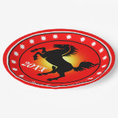 Assiettes En Carton Year of the Horse (Angle)