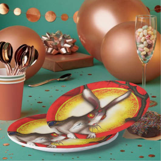 Assiettes En Carton Year of the rabbit (Multi)