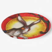 Assiettes En Carton Year of the rabbit (Angle)