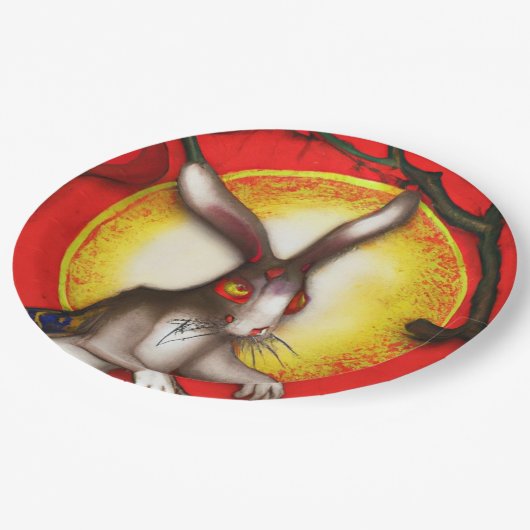 Assiettes En Carton Year of the rabbit (Angle)