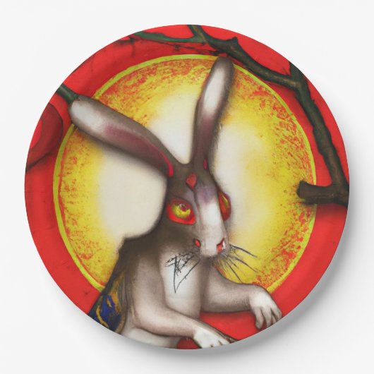 Assiettes En Carton Year of the rabbit (Devant)