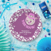 Assiettes En Carton Yee Haw Purple Disco Cowgirl Rodeo Anniversaire (Fête)