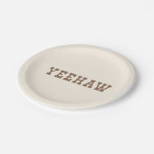 Assiettes En Carton Yeehaw Mon premier Rodéo Anniversaire Plaque Neutr (Angle)