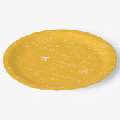 Assiettes En Carton Yellow White Math Equations Graphics Graduation (Angle)