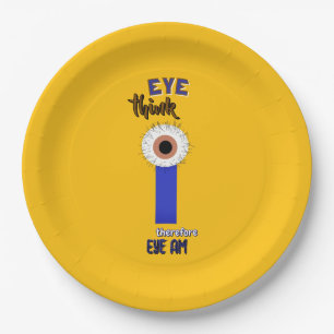 Assiettes En Carton Yeux de Descartes