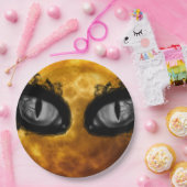 Assiettes En Carton Yeux mauvais de lune (Fête)