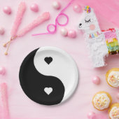 ASSIETTES EN CARTON YIN ET YANG (Fête)