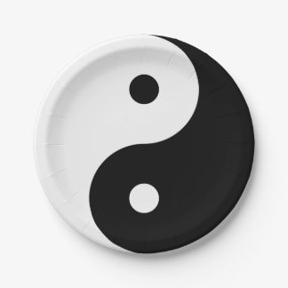 ASSIETTES EN CARTON "YIN YANG "