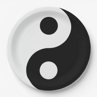Assiettes En Carton Yin Yang