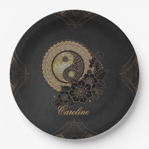 Assiettes En Carton Yin yang est le symbole qui représente l'équilibre