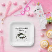 Assiettes En Carton Yin Yang Lizards Âge Anniversaire (Fête)