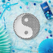Assiettes En Carton Yin Yang - Plaques Polka Dot Papier (Fête)