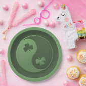 Assiettes En Carton Yin Yang Shamrocks (Fête)