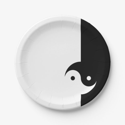Assiettes En Carton YinYang (Devant)
