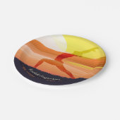 Assiettes En Carton Yoga Instructeur Sun Salutation Crescent Moon Pose (Angle)