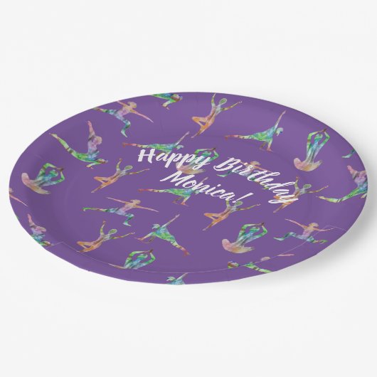 Assiettes En Carton Yoga Joy (Angle)