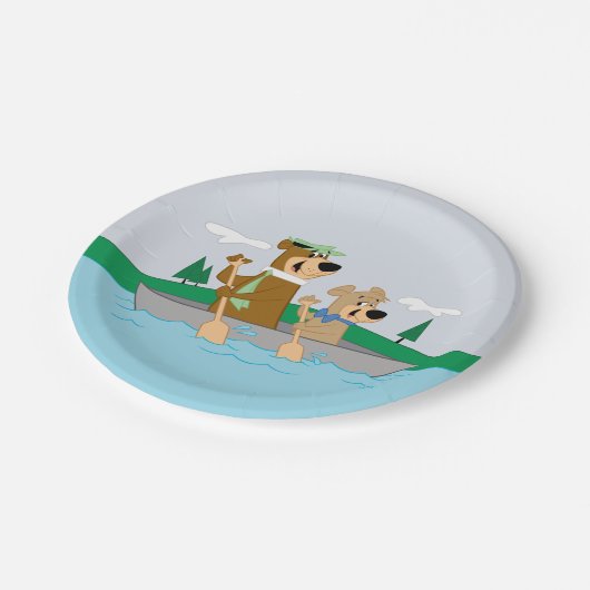 Assiettes En Carton Yogi Bear et Boo Boo Fun Canoe Adventure (Angle)
