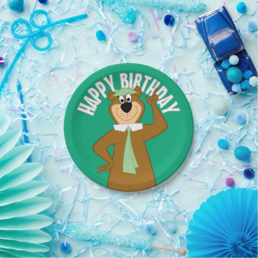 Assiettes En Carton Yogi "Plus Intelligent Que L'Ours Moyen" (Fête)