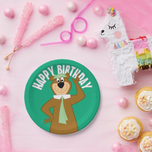 Assiettes En Carton Yogi "Plus Intelligent Que L'Ours Moyen" (Fête)