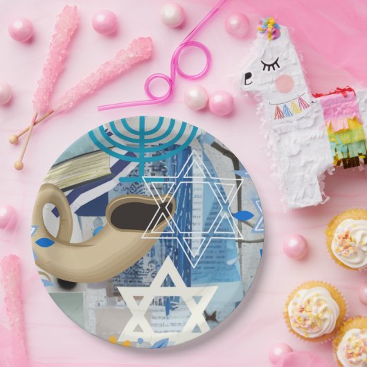 Assiettes En Carton Yom Kippour (Fête)