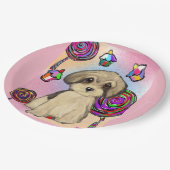 Assiettes En Carton Yorkie Poo (Angle)