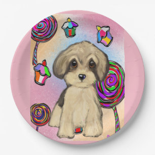 Assiettes En Carton Yorkie Poo