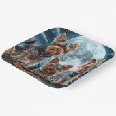 Assiettes En Carton Yorkshire Terrier Halloween Éffrayant (Angulaire)