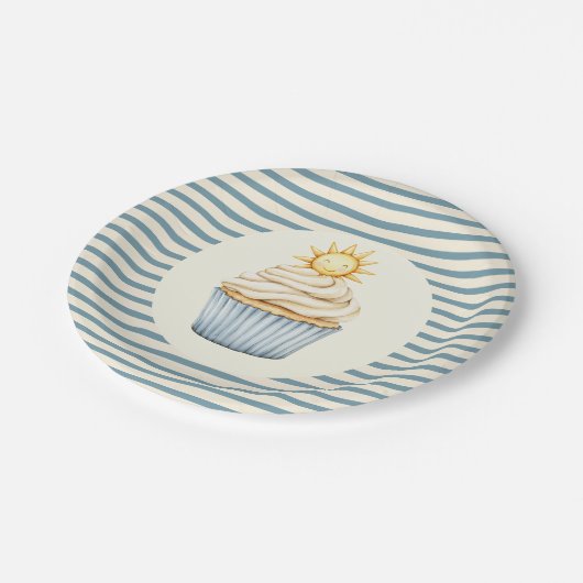 Assiettes En Carton You Are My Sunshine Cupcake Baby Shower (Angle)