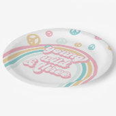 Assiettes En Carton Young Wild Three Retro Summer Rainbow (Angle)