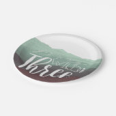 Assiettes En Carton Young Wild & Three | Troisième anniversaire (Angle)