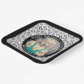 Assiettes En Carton Your Photo 65 Random Number Pattern Black/White (Angulaire)