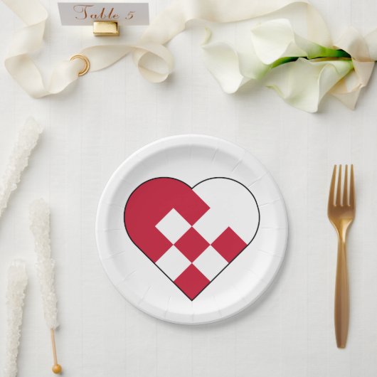 Assiettes En Carton Yule scandinave (Mariage)