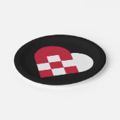 Assiettes En Carton Yule scandinave (Angle)