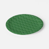 Assiettes En Carton Zags Zig Vert foncé (Angle)