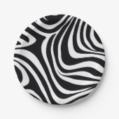 Assiettes En Carton Zany Zebra Zest (Devant)