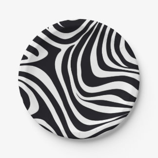 Assiettes En Carton Zany Zebra Zest
