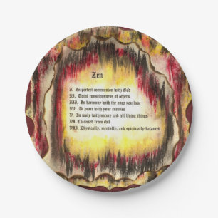 Assiettes En Carton Zen