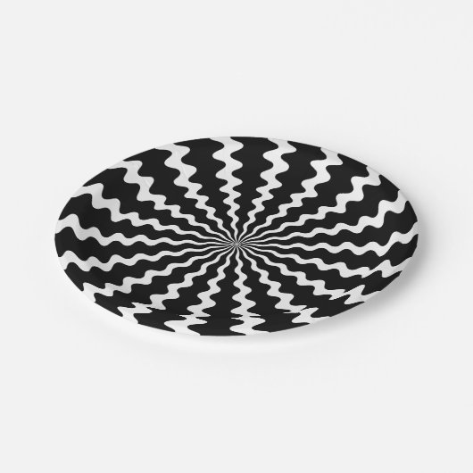 Assiettes En Carton Zig Zag Plaque en papier spiral (Angle)