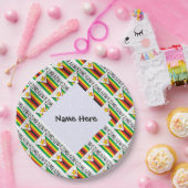 Assiettes En Carton Zimbabwe Drapeau zimbabwéen personnalisé (Fête)