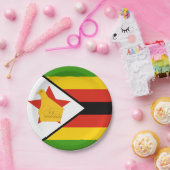 Assiettes En Carton Zimbabwe Plaques de drapeau, fête, sports, Zimbabw (Fête)