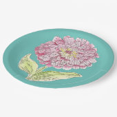 Assiettes En Carton Zinnia éclate (Angle)