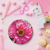 Assiettes En Carton Zinnia rose (Fête)