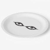 Assiettes En Carton Zipper eyes (Angle)