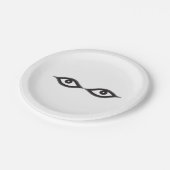 Assiettes En Carton Zipper eyes (Angle)