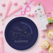 Assiettes En Carton Zodiaque Aquarius (Fête)