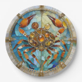 Assiettes En Carton Zodiaque - Cancer Le Crabe (Devant)