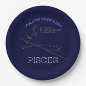 Assiettes En Carton Zodiaque Pisces (Devant)