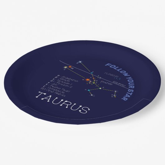 Assiettes En Carton Zodiaque Taurus (Angle)