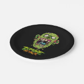 Assiettes En Carton Zombie Attaque Effrayant Monstre Créateur Plaque p (Angle)